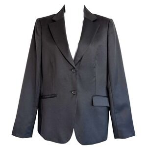 Brooks Brothers 346 Womens Classic Fit Wool Blazer Black Sz 10 Quiet Luxury